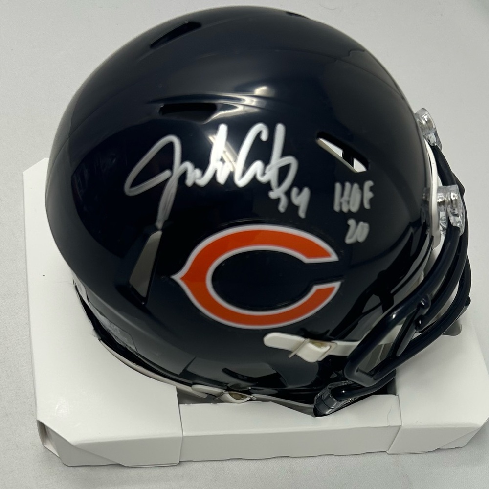Jimbo Covert signed‎ Chicago Bears Mini Helmet Beckett